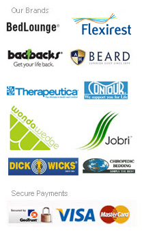 Bad Backs available brands - Visa, MasterCard payments accepted instore & online